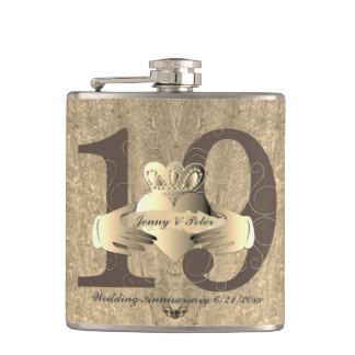 19e Jubileum Bronzy Claddagh Ring Heupfles