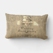 19e Jubileum oude goudkladdaghring  Kussen (Achterkant)