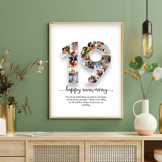 19e Jubileum Photo Collage Poster