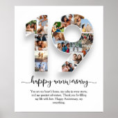 19e Jubileum Photo Collage Poster (Voorkant)