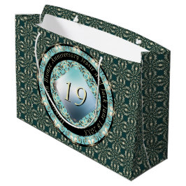 19e Jubileum voor bruiloft Acquamarine MedallionTe Groot Cadeauzakje