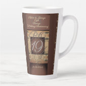 19e Jubileum voor bruiloft Donkere Bronze Latte Mo Mok (Rechts)