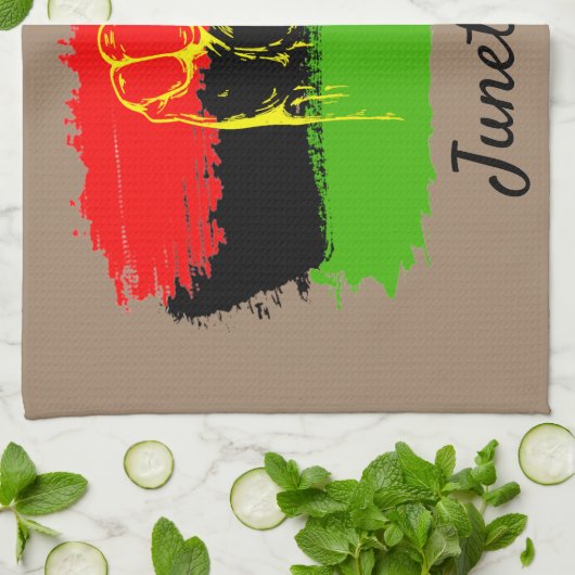 19e nationale onafhankelijkheidsdag theedoek (Gevouwen)