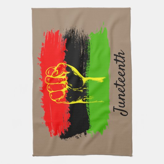 19e nationale onafhankelijkheidsdag theedoek (Verticaal)