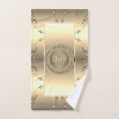 19e of 8e bronzen huwelijksjubileum bad handdoek (Handdoek)