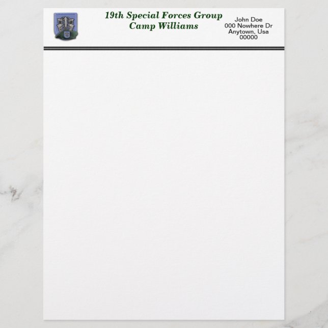 19e Special Forces Camp Williams veteranen flash L (Voorkant)