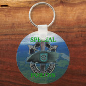 19e speciale groep groene berets Sleutelhanger (Voorkant)