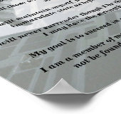 19e speciale krachten groeperen flash creed Print (Hoek)