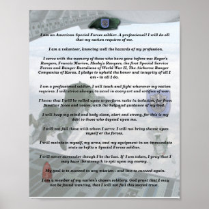 19e speciale troepengroep flash creed poster vette