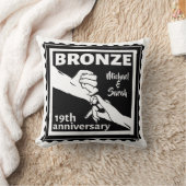 19e trouwdag met handen kussen (Deken)