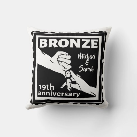 19e trouwdag met handen kussen (Achterkant)