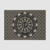 19e trouwdagjubiläum Mandala Medaillon tekst Tissuepapier (Voorkant)