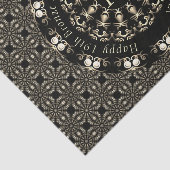 19e trouwdagjubiläum Mandala Medaillon tekst Tissuepapier (Detail)