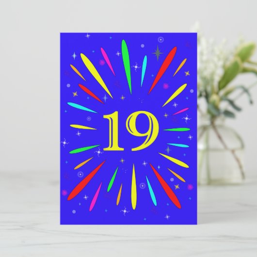 19e Uitnodiging op jaardag (Staand voorkant)