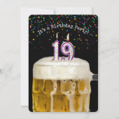 19e uitnodiging van de Birthday Candle Party (Voorkant)