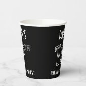 19e verjaardag: Art Deco Style + aangepaste naam Papieren Bekers (Links)