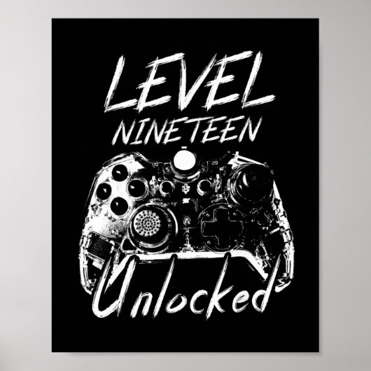 19e verjaardag cadeau 19 jaar oude geschenken 19e poster (Voorkant)