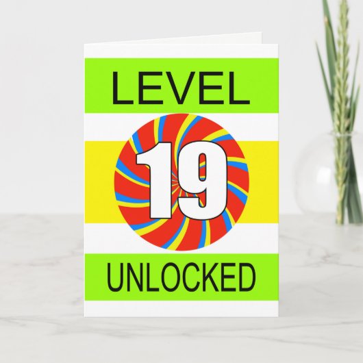 19e verjaardag computergamer kaart (Voorkant)