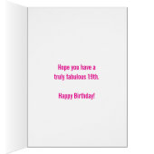 19e verjaardag drie foto's roze Stap-Dochter (Binnen (Rechts))