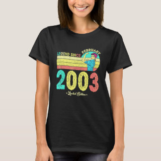 19e Verjaardag Februari 2003 Legende Sinds 2003 19 T-shirt