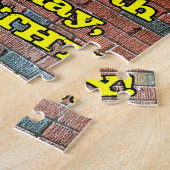 19e verjaardag: Fun Graffiti-geïnspireerde regenbo Legpuzzel (Zijkant)