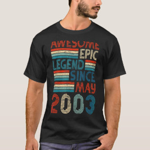 19e verjaardag Geweldige Epic Legend sinds mei 200 T-shirt
