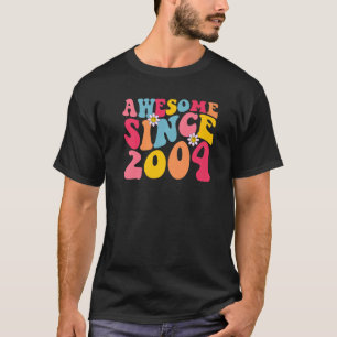 19e verjaardag Geweldige sinds 2004 Retro 19 jaar  T-shirt