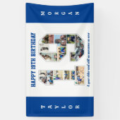 19e verjaardag Jubileum nummer 19 fotocollage Spandoek (Verticaal)