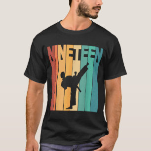 19e verjaardag Karate Taekwondo Thema 19 jaar oud T-shirt