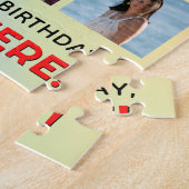 19e Verjaardag: Leuke Regenboog #, Aangepaste Naam Legpuzzel (Zijkant)