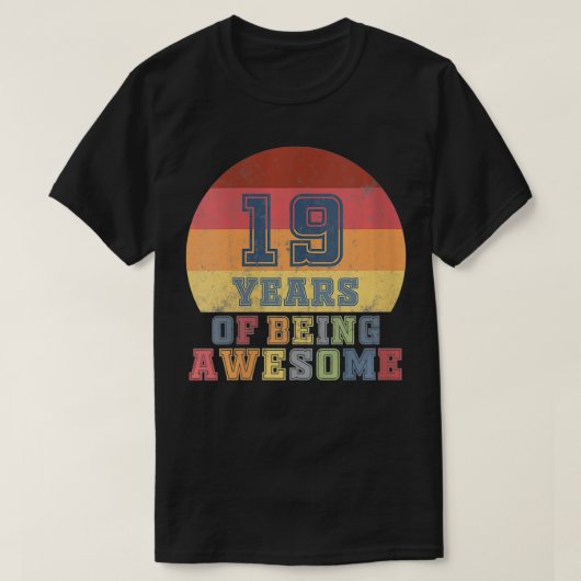 19e verjaardag meisjes dochter 19 jaar t-shirt (Design voorkant)