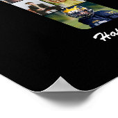 19e verjaardag nummer 19 Fotocollage Gift Poster (Hoek)