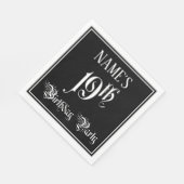 19e verjaardag Partij — Fancy Manuscript + de Naam Servet (Hoek)