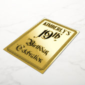 19e verjaardag Partij - Legant Manuscript + de Naa Folie Uitnodiging (Gedraaid)