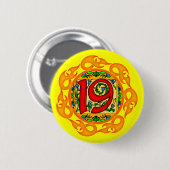 19e verjaardag van de Button van de geboorte (Voorkant /achterkant)
