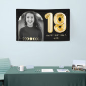 19e verjaardag van de Kelestische gouden ballonfot Spandoek (Beurs)