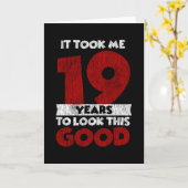 19e verjaardag Verjaardag Maakte Me Er Goed Uitzie Kaart (Gele Bloem)