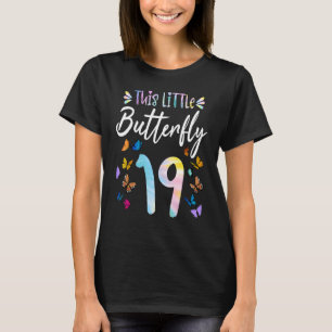 19e verjaardag vlinders 19 jaar oud meisjes Butte T-shirt