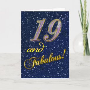 19e verjaardag voor iemand Fabulous Kaart