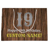 19e verjaardag: Western geïnspireerde kijk in het  Groot Cadeauzakje (Voorkant)