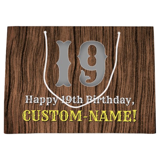 19e verjaardag: Western geïnspireerde kijk in het  Groot Cadeauzakje (Voorkant)