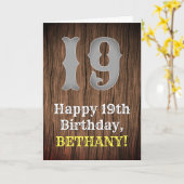 19e verjaardag: Western geïnspireerde kijk in het  Kaart (Gele Bloem)