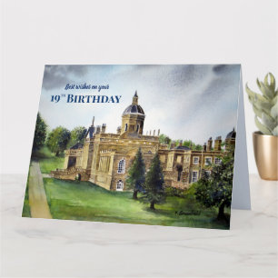 19e verjaardag Wishes Castle Howard York Painting Kaart