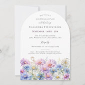 19e Verjaardagsfeest September Geboortemaand Bloem Kaart (Voorkant)