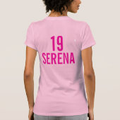 19e verjaardagsfeestdag, foto roze t-shirt (Achterkant)