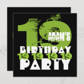 19e verjaardagsfeestje 19 jaar oude Grunge Z19A Kaart (Voorkant / Achterkant)