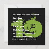 19e verjaardagsfeestje 19 jaar oude Grunge Z19A Kaart (Achterkant)