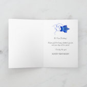 19e verjaardagskaart met abstracte vierkantjes. kaart (Binnen)