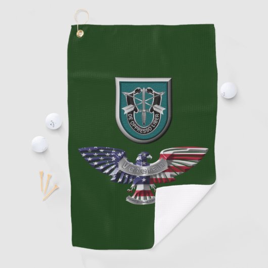19e Veteraan Eagle, Groep speciale strijdkrachten  Golfhanddoek (Insitu)