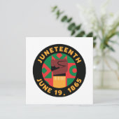 19e viering van vrijheid en vrijheid kaart (Staand voorkant)